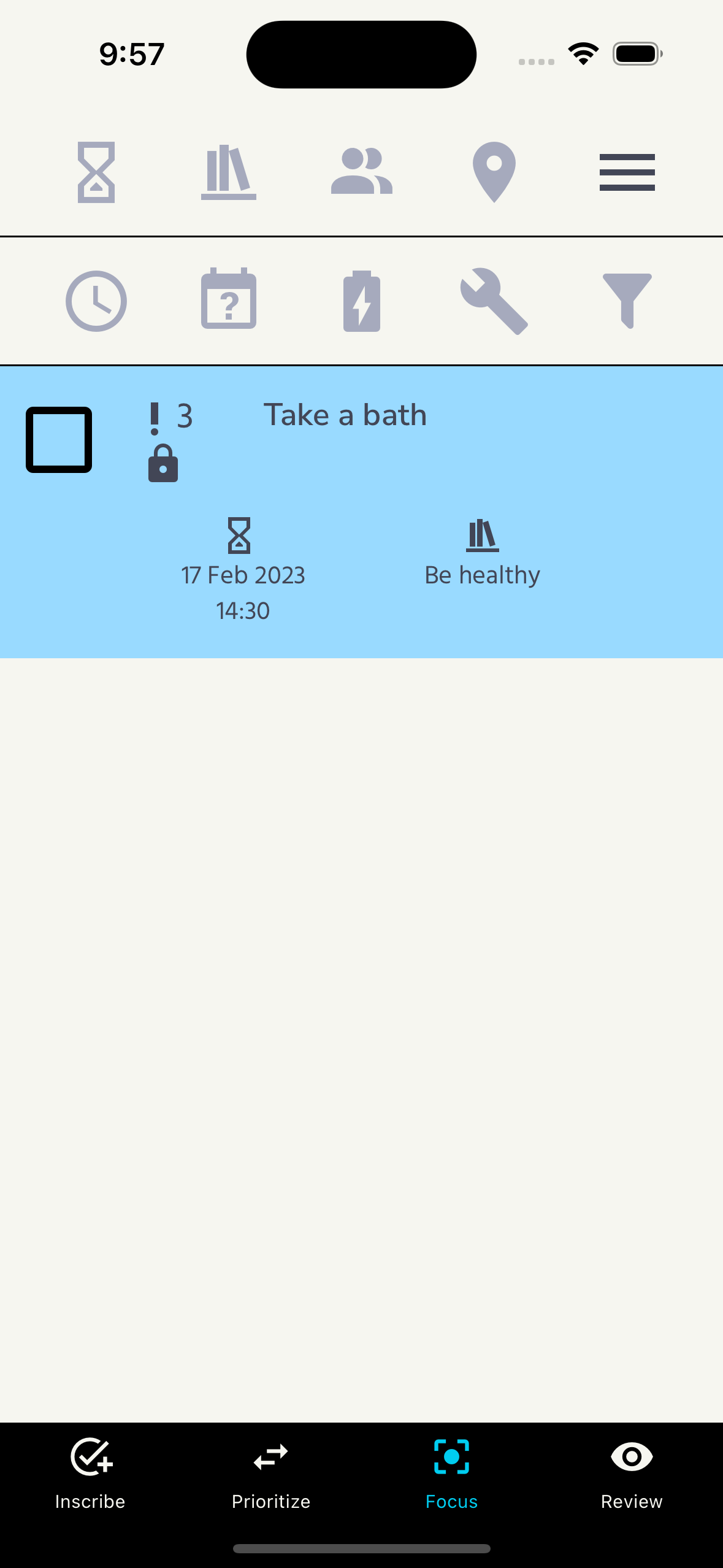 focus screen